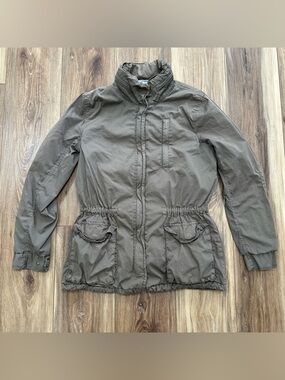 Standard James Perse Utility Military Field Jacket, Olive Drab, Women’s Size 2